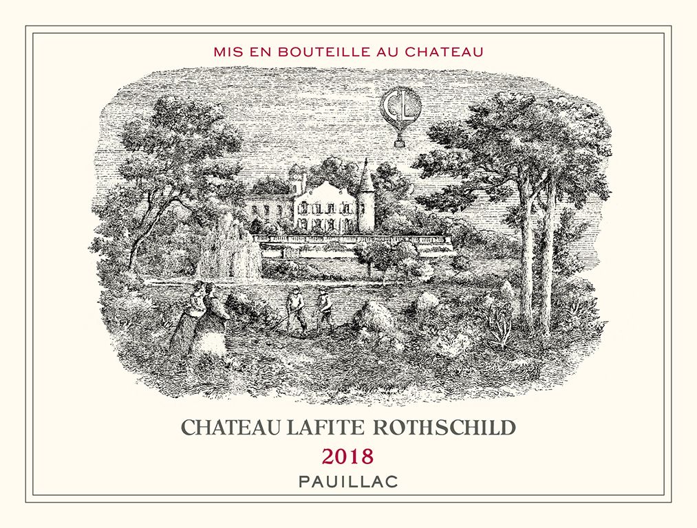 Lafite Rothschild 2018 Bottle Label